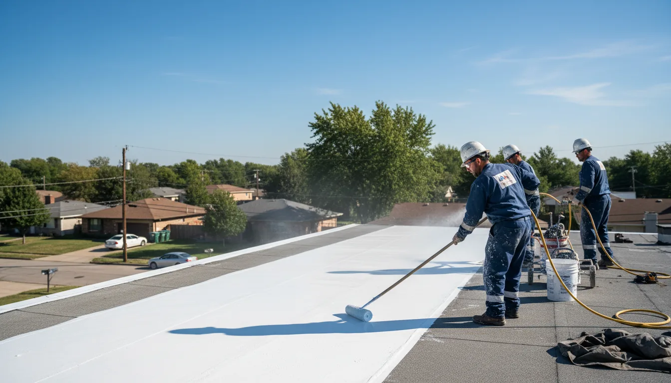 Commercial roof coating in Fowlerton, TX near me